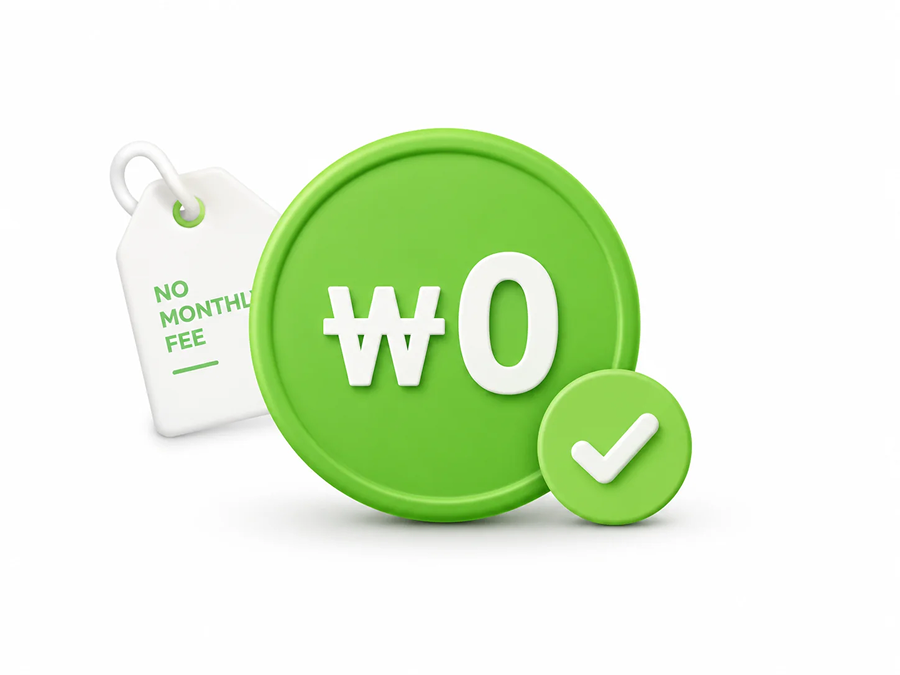 Zero 
Monthly Cost