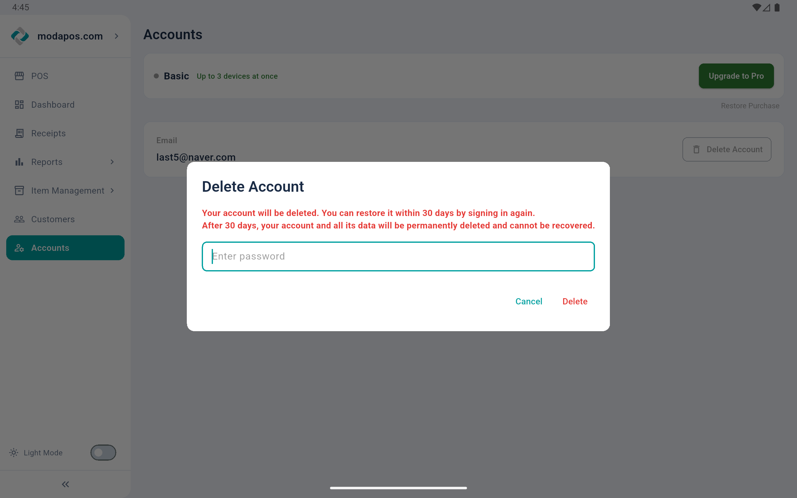 Account Deletion 4