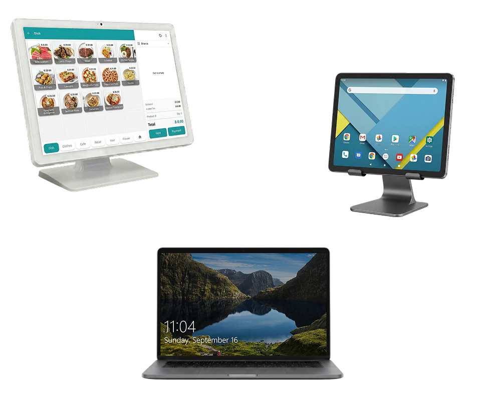 modaPos running on multiple devices